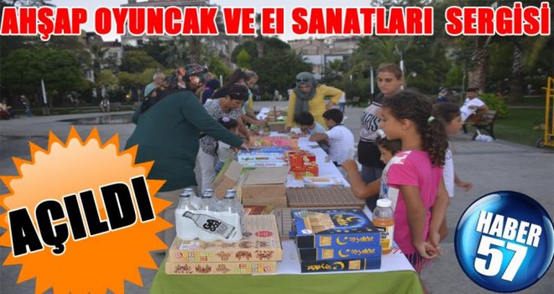 ZEKA GELİŞTİREN AHŞAP OYUNCAK VE EL SANATLARI SERGİSİ AÇILDI