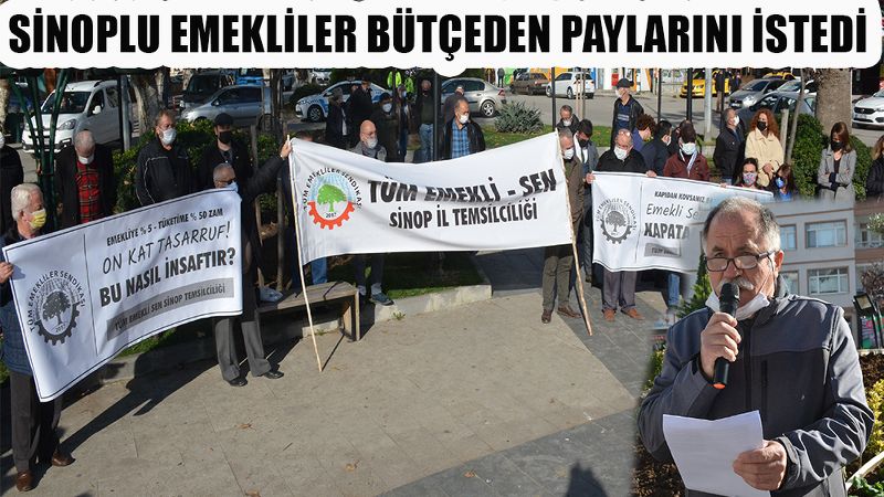 SİNOPLU EMEKLİLER BÜTÇEDEN PAYLARINI İSTEDİ
