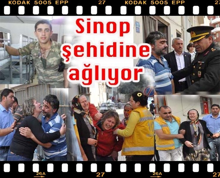 SİNOP ŞEHİDİNE AĞLIYOR...