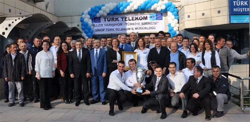 Türk Telekom İl Müdürlükleri Yarışması\'nda Yılın ilk ödülü Sinop\'a