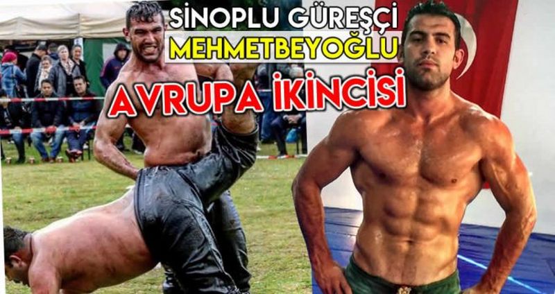 Sinoplu Güreşçi Mehmetbeyoğlu Avrupa İkincisi Oldu