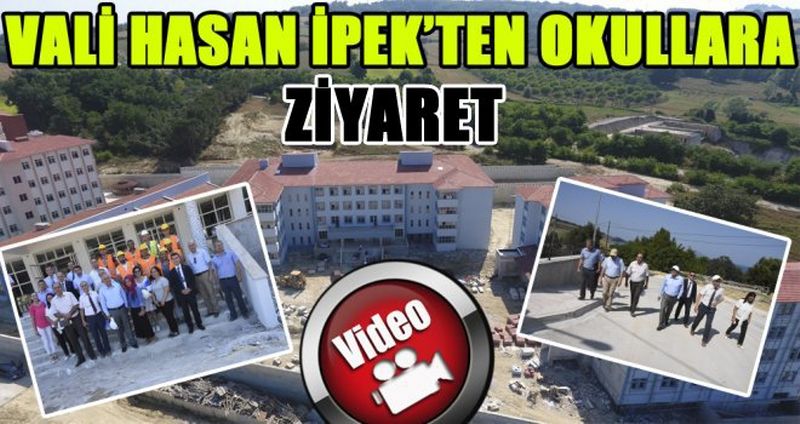 VALİ HASAN İPEK’TEN OKULLARA ZİYARET