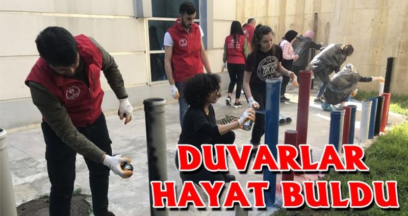 GENÇLİK MERKEZİNİN SOLUK DUVARLARI YENİDEN HAYAT BULDU