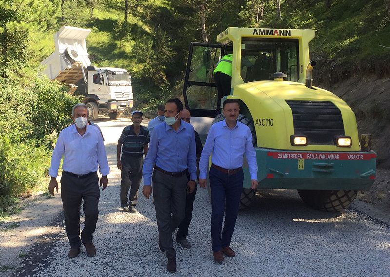 Sinop il özel idaresi 100 kilometrelik yolu asfaltla buluşturdu