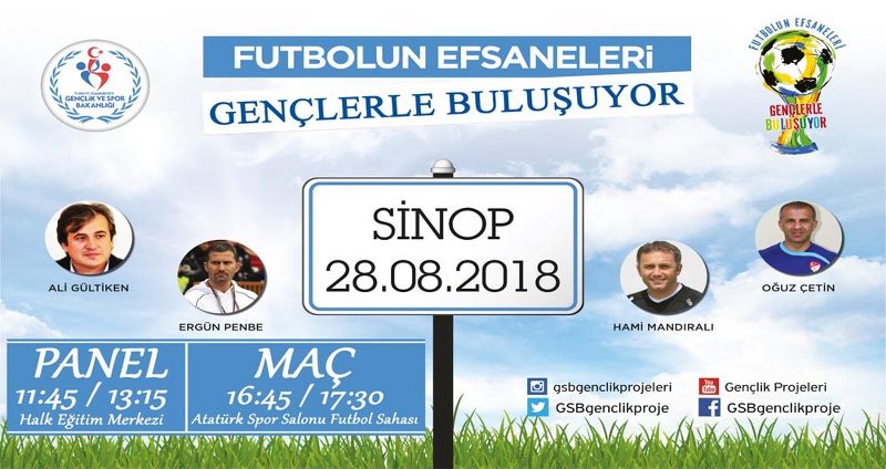 FUTBOLUN EFSANELERİ GENÇLERLE BULUŞUYOR