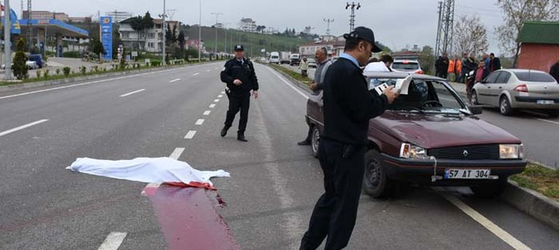 SİNOP’TA TRAFİK KAZASI 1 ÖLÜ