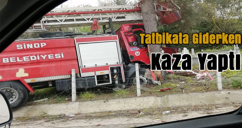 Tatbikata Giderken Kaza Yaptı