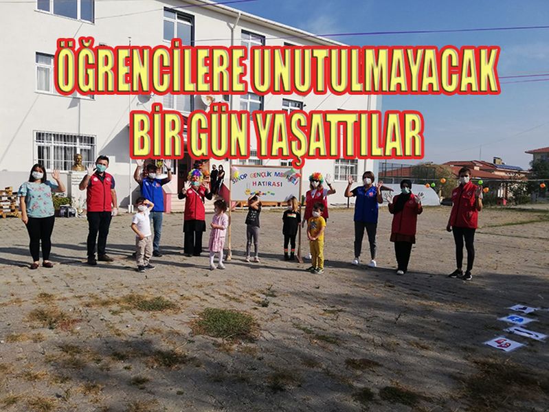 ÖĞRENCİLERE UNUTULMAYACAK BİR GÜN YAŞATTILAR