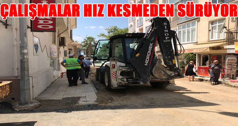 ÇALIŞMALAR HIZ KESMEDEN SÜRÜYOR