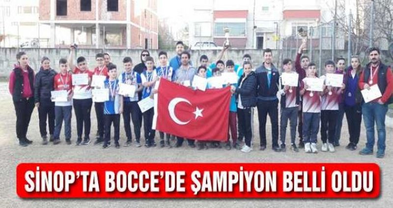 SİNOP’TA BOCCE’DE ŞAMPİYON BELLİ OLDU