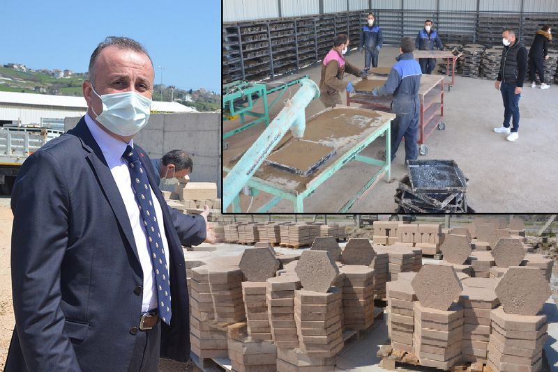 SİNOP BELEDİYESİ KENDİ TAŞINI KENDİ ÜRETİYOR