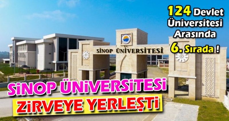 SİNOP ÜNİVERSİTESİ ZİRVEYE YERLEŞTİ