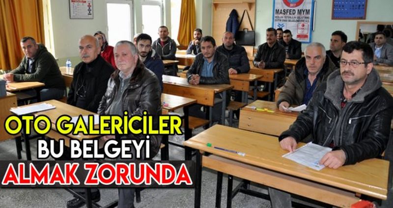 MOTORLU KARA TAŞITLARI ALIM SATIM BELGESİ SINAVI YAPILDI