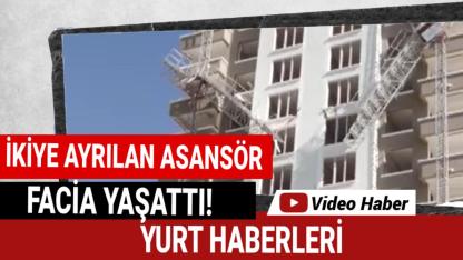 12. kattan düşen asansör can aldı