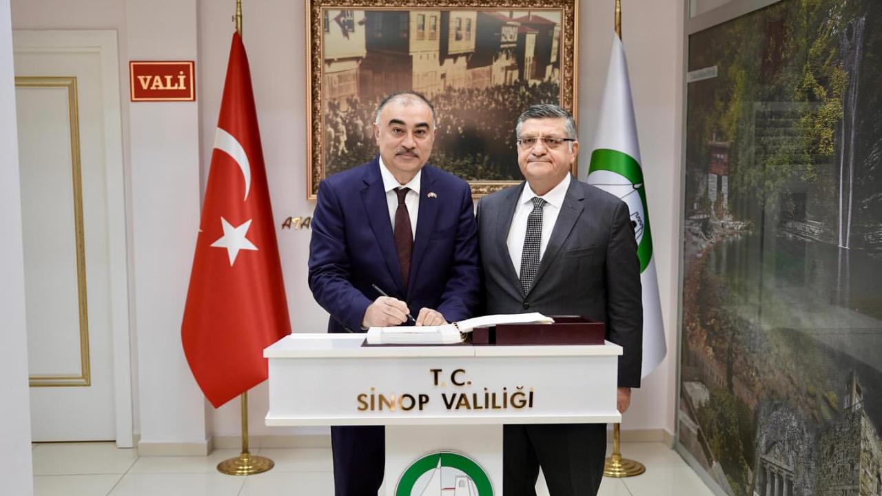 Azerbaycan Büyükelçisi Dr. Mammadov&#039;dan Vali Özarslan&#039;a ziyaret