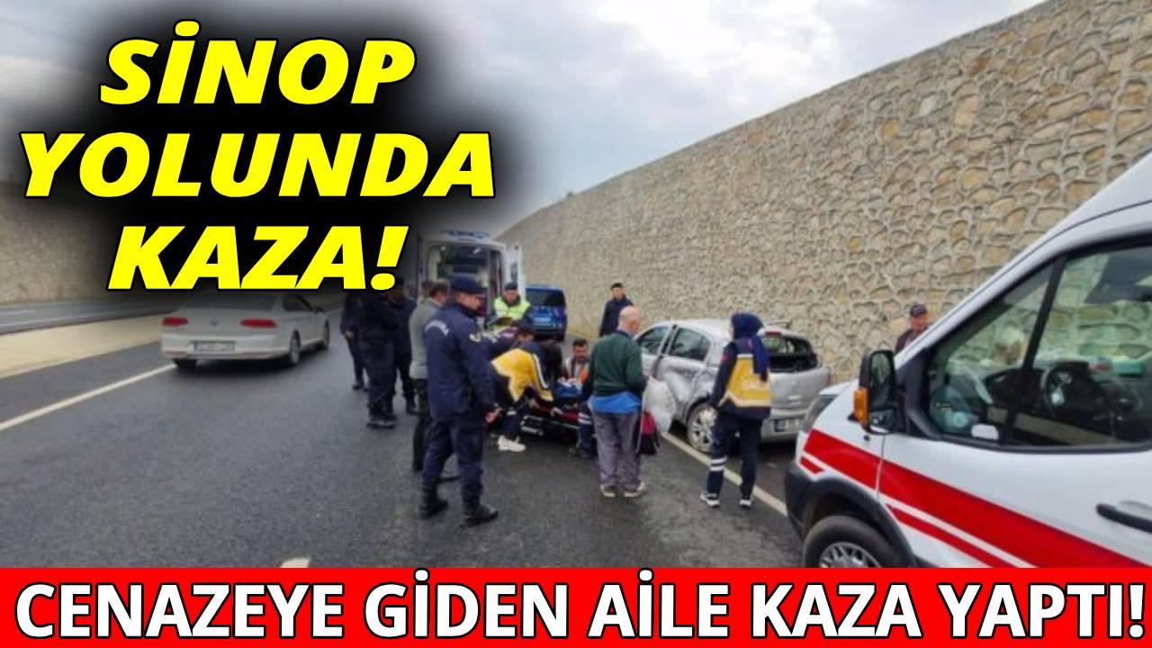 Cenaze yolunda kaza: 3 yaralı