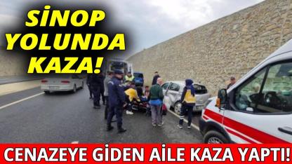 Cenaze yolunda kaza: 3 yaralı