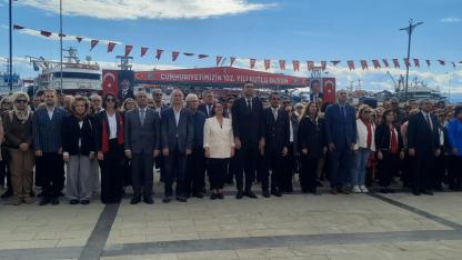 CHP'den 29 Ekim çelenk sunma töreni