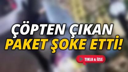 Çöp poşetinden şaşırtan teslimat