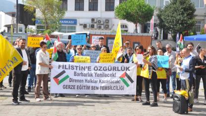 Eğitim Sen Gerze’den Filistin’e destek!