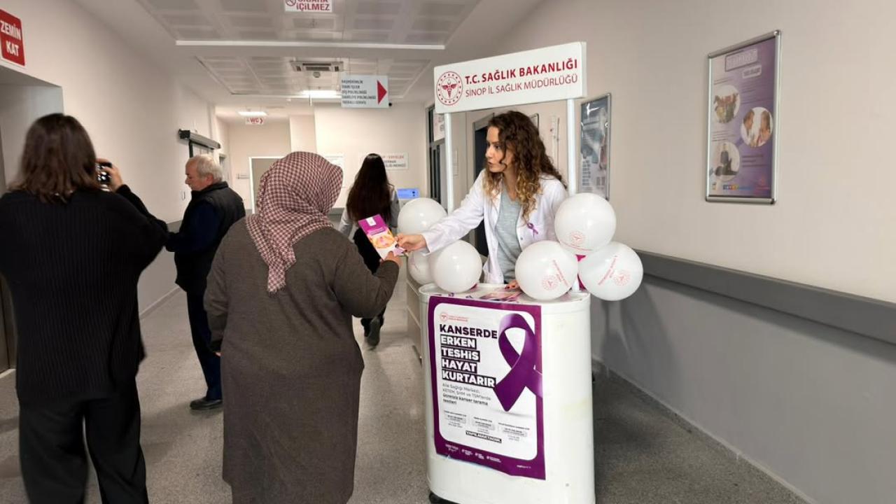 Erken teşhis için broşür dağıtıldı