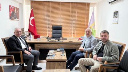 Esnaf Odası Başkanı Gündoğdu, misafirlerini ağırladı