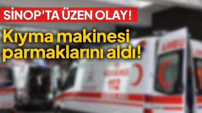 Genç kadın elini kıyma makinesine kaptırdı