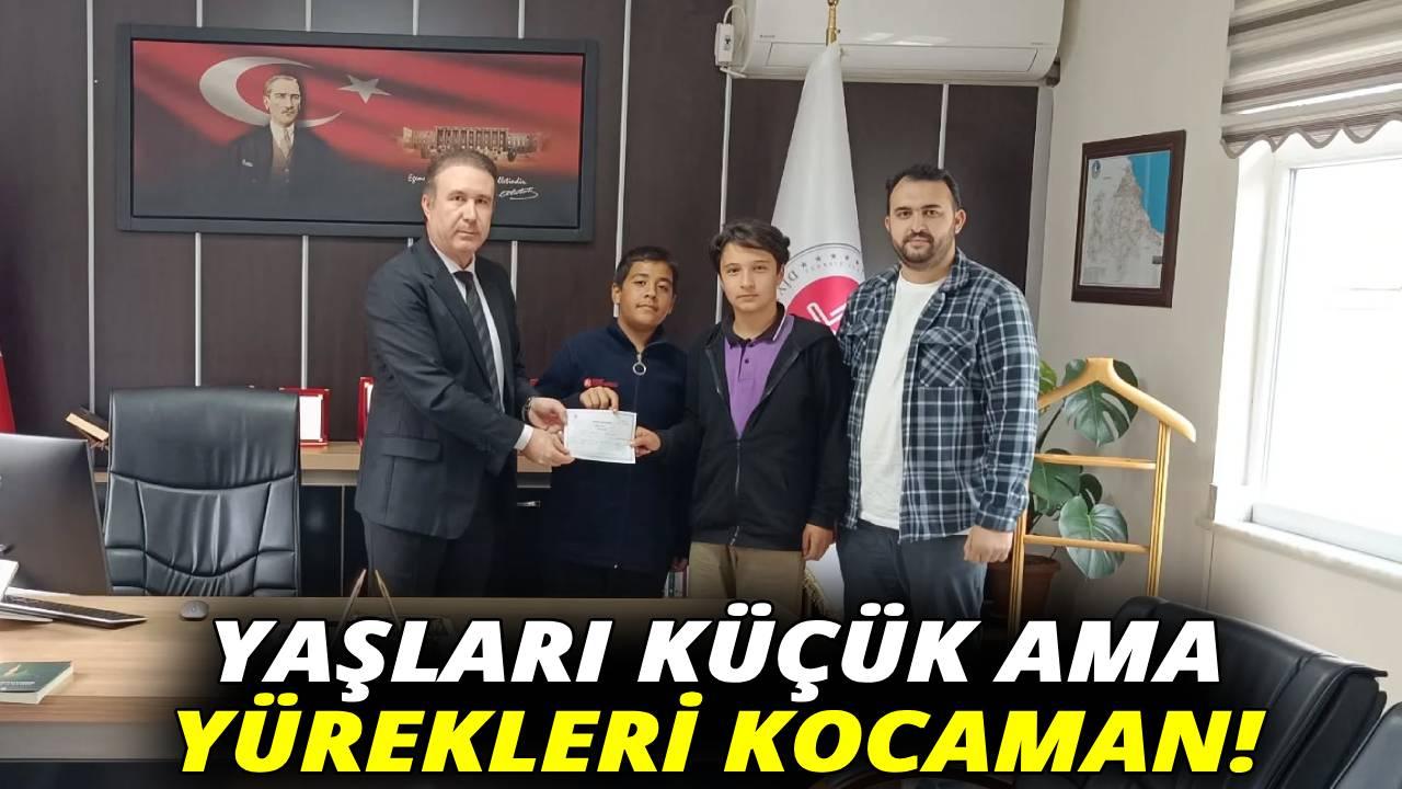 Gerzeli öğrencilerden anlamlı bağış!