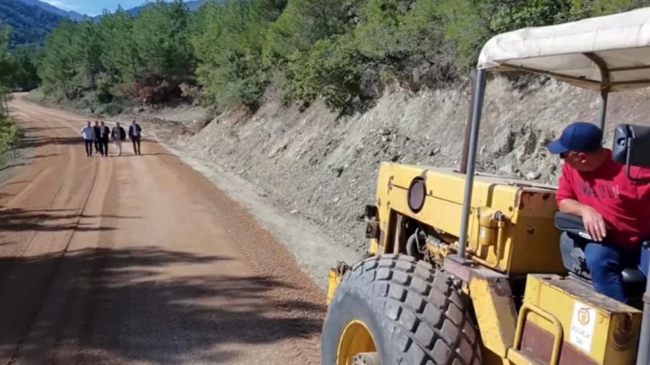Kaymakam Doğancı, yol çalışmalarını inceledi