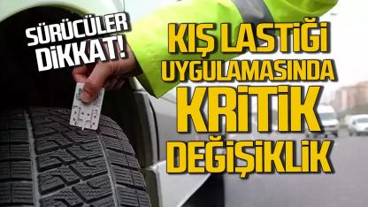 Kış lastiği zorunluluğunda tarih değişti!