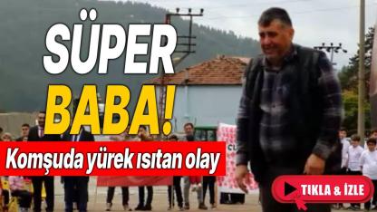 Kızı gösteri yapabilsin diye atkısıyla minderleri kuruttu