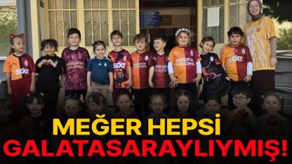 Minik öğrencilerden sarı - kırmızı sürpriz