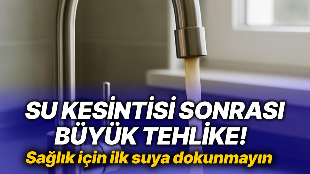 Musluklardan akan suya dikkat