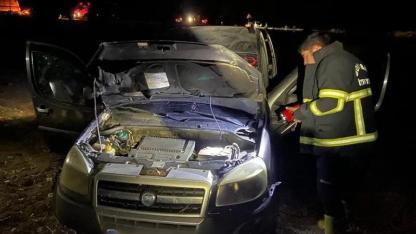 Kontrolden çıkan otomobil yol kenarına savruldu: 1 yaralı