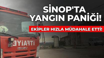 Sinop’ta elektrikli motosikletten çıkan yangın korkuttu