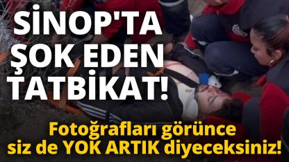 Sinop'ta nefes kesen tatbikat! Film sahnelerini aratmadı