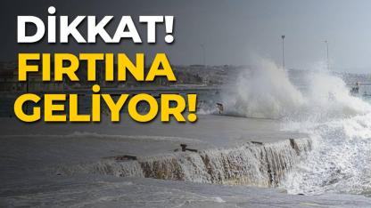Sinop için fırtına uyarısı yapıldı