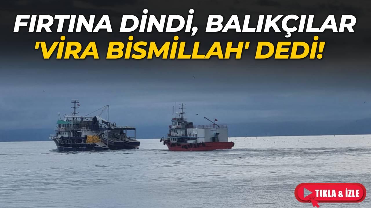 Sinop'ta balıkçılar yeniden denizde