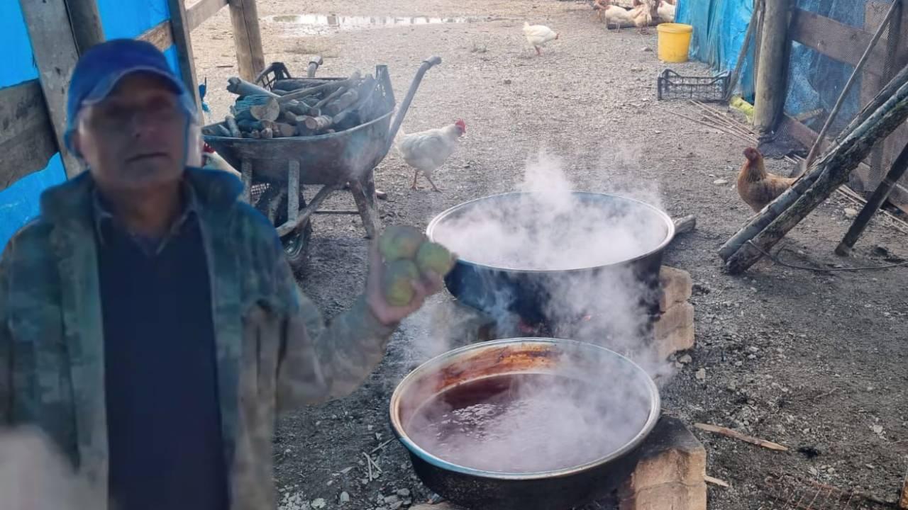 Santa Maria Armutları pekmeze dönüşüyor