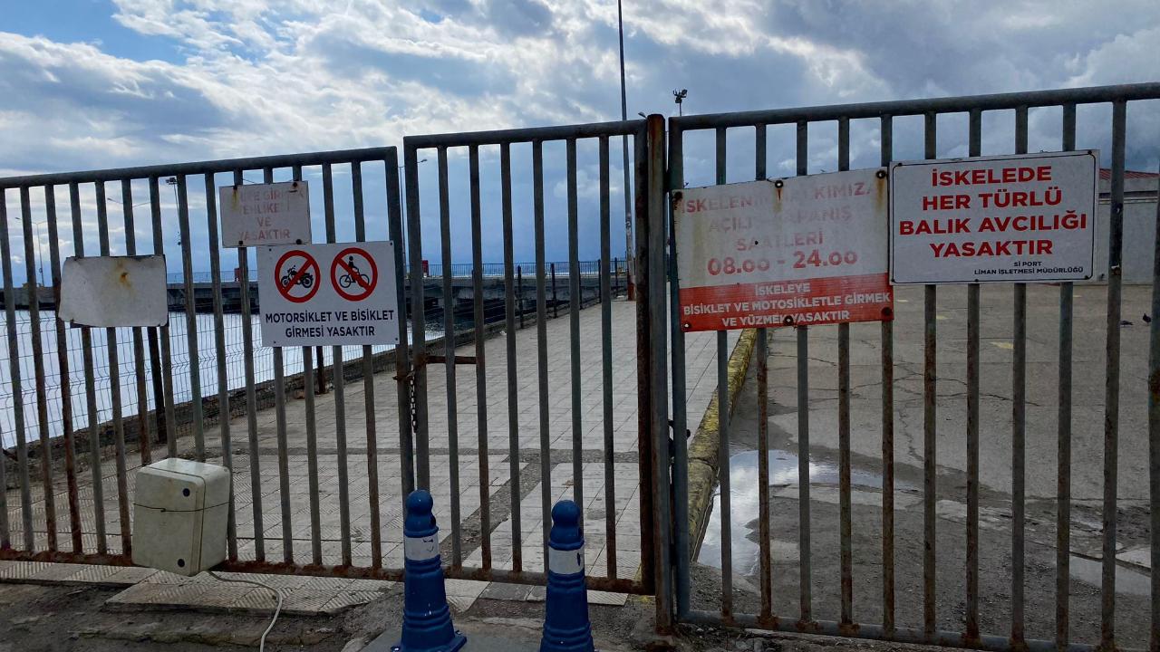 Sinop İskelesi vatandaşa kapatıldı: Tepkiler büyüyor