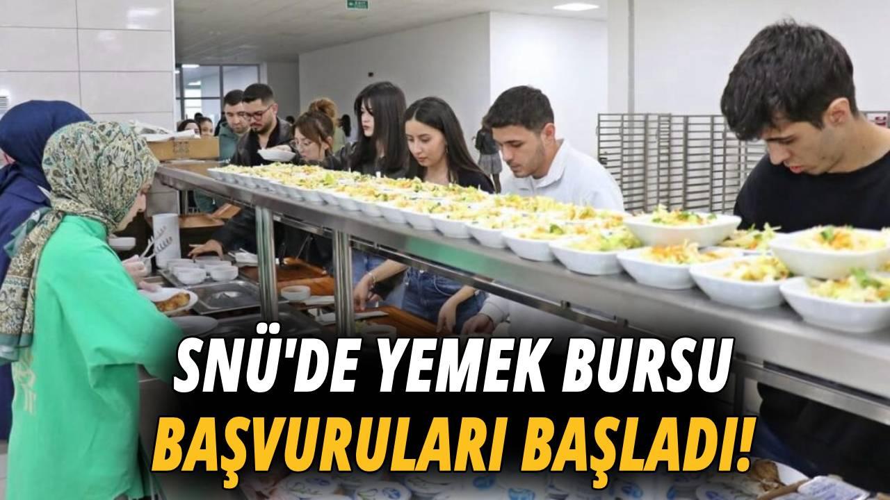 Sinop Üniversitesi’nden öğrencilere yemek bursu desteği