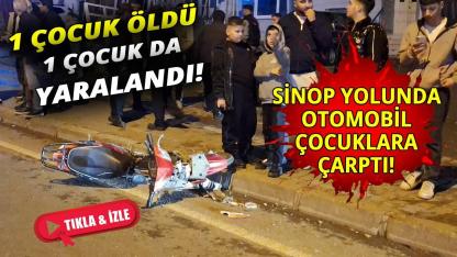 Sinop yolunda feci kaza: 1 ölü, 1 yaralı