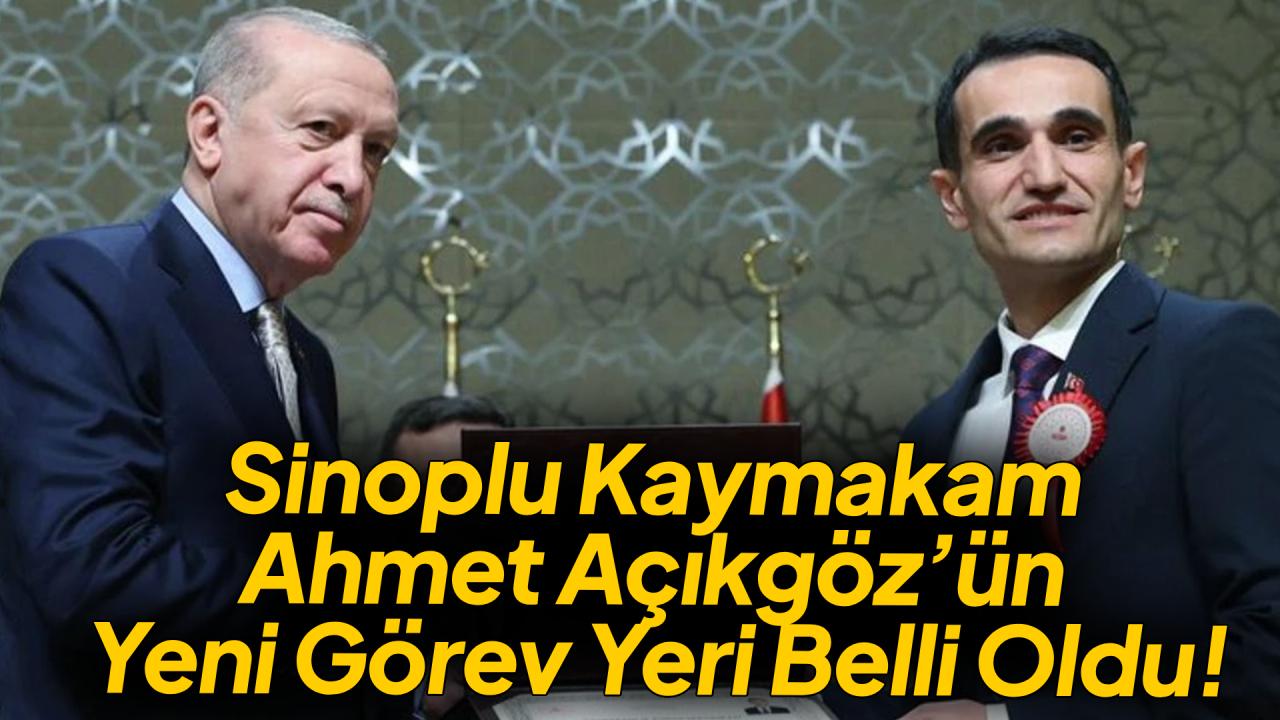 Sinoplu Kaymakamın yeni görev yeri Yozgat Şefaatli Oldu