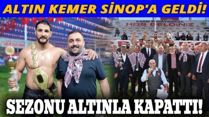 Sinoplu pehlivan, Kargı'da rakip tanımadı