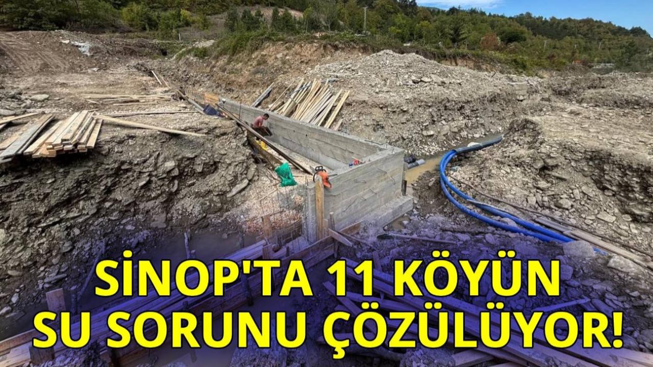 Sinop’ta 11 köyü kapsayan su projeleri yerinde incelendi