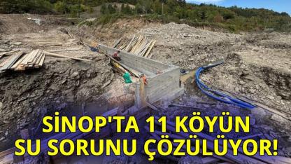 Sinop’ta 11 köyü kapsayan su projeleri yerinde incelendi