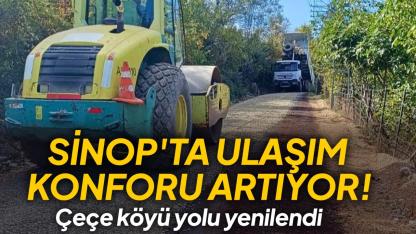 Sinop'ta 257 kilometre yol asfaltla buluştu