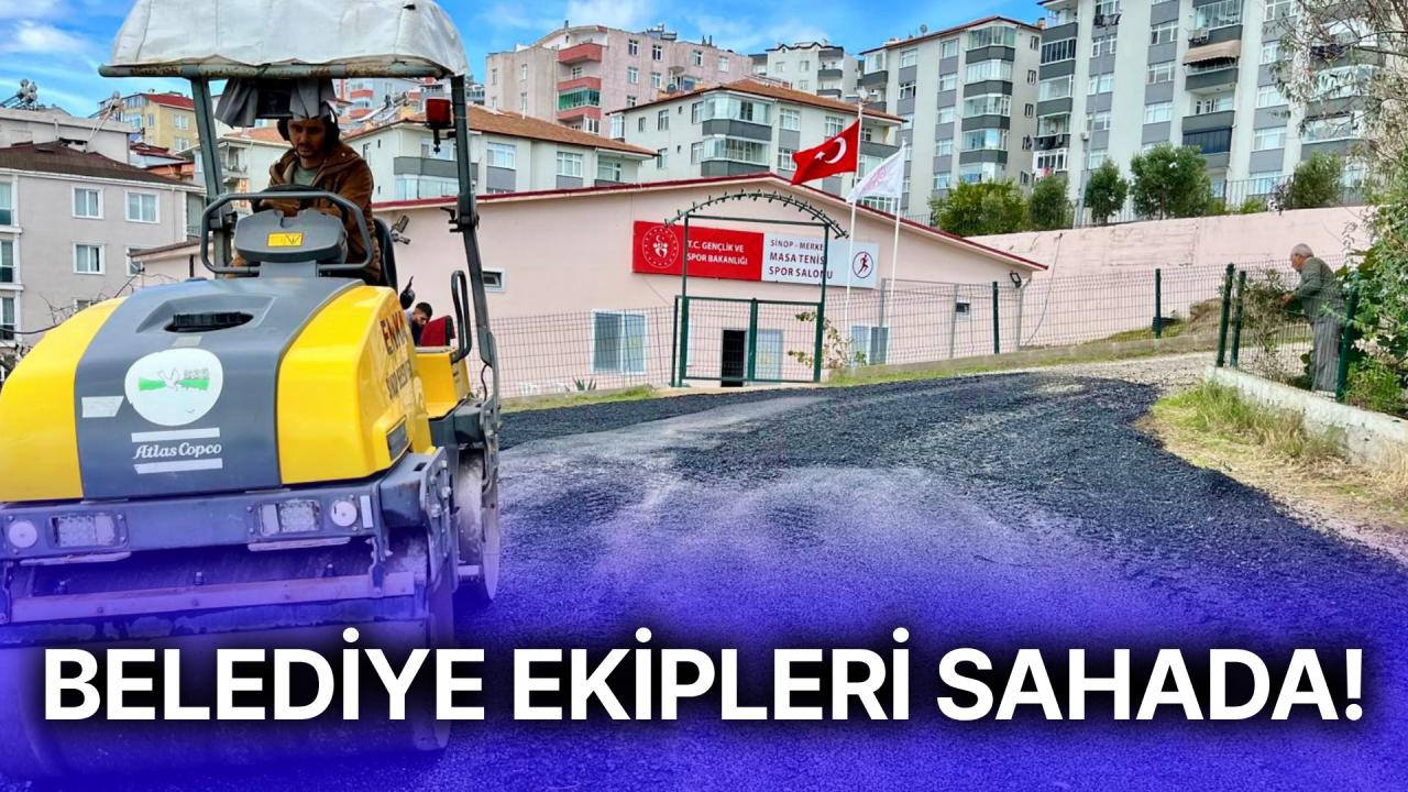 Sinop&#039;ta asfalt çalışmaları hızlandı