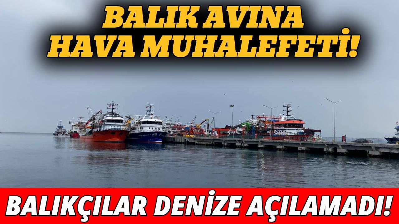 Sinop’ta balık avına "olumsuz hava" molası!