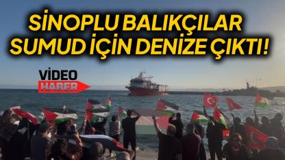 Sinop’tan Filistin’e denizden destek